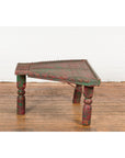 Triangular Green & Red Cart Converted into Coffee Table-18. Asian & Chinese Furniture, Art, Antiques, Vintage Home Décor for sale at FEA Home