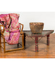 Triangular Green & Red Cart Converted into Coffee Table-3. Asian & Chinese Furniture, Art, Antiques, Vintage Home Décor for sale at FEA Home