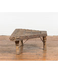 Rustic Coffee Table Made of 19th Century Indian Bullock Cart with Iron Details-13. Asian & Chinese Furniture, Art, Antiques, Vintage Home Décor for sale at FEA Home