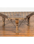 Rustic Coffee Table Made of 19th Century Indian Bullock Cart with Iron Details-3. Asian & Chinese Furniture, Art, Antiques, Vintage Home Décor for sale at FEA Home