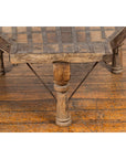 Rustic Coffee Table Made of 19th Century Indian Bullock Cart with Iron Details-7. Asian & Chinese Furniture, Art, Antiques, Vintage Home Décor for sale at FEA Home