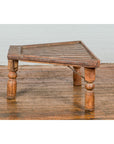 19th Century Bullock Cart Rustic Coffee Table with Twisted Iron Stretchers-16. Asian & Chinese Furniture, Art, Antiques, Vintage Home Décor for sale at FEA Home