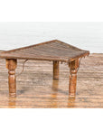 Bullock Cart Rustic Coffee Table with Twisted Iron Stretchers, 19th Century-12. Asian & Chinese Furniture, Art, Antiques, Vintage Home Décor for sale at FEA Home