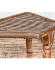 Bullock Cart Rustic Coffee Table with Twisted Iron Stretchers, 19th Century-13. Asian & Chinese Furniture, Art, Antiques, Vintage Home Décor for sale at FEA Home