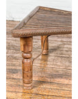 Bullock Cart Rustic Coffee Table with Twisted Iron Stretchers, 19th Century-14. Asian & Chinese Furniture, Art, Antiques, Vintage Home Décor for sale at FEA Home