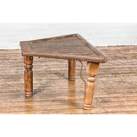 Bullock Cart Rustic Coffee Table with Twisted Iron Stretchers, 19th Century
