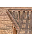 Bullock Cart Rustic Coffee Table with Twisted Iron Stretchers, 19th Century-6. Asian & Chinese Furniture, Art, Antiques, Vintage Home Décor for sale at FEA Home