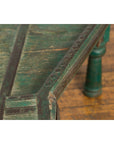 Indian 19th Century Green Painted Wood Bullock Cart Made into a Coffee Table-10. Asian & Chinese Furniture, Art, Antiques, Vintage Home Décor for sale at FEA Home
