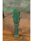 Indian 19th Century Green Painted Wood Bullock Cart Made into a Coffee Table-11. Asian & Chinese Furniture, Art, Antiques, Vintage Home Décor for sale at FEA Home