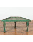 Indian 19th Century Green Painted Wood Bullock Cart Made into a Coffee Table-14. Asian & Chinese Furniture, Art, Antiques, Vintage Home Décor for sale at FEA Home