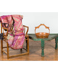 Indian 19th Century Green Painted Wood Bullock Cart Made into a Coffee Table-2. Asian & Chinese Furniture, Art, Antiques, Vintage Home Décor for sale at FEA Home