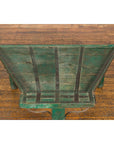 Indian 19th Century Green Painted Wood Bullock Cart Made into a Coffee Table-4. Asian & Chinese Furniture, Art, Antiques, Vintage Home Décor for sale at FEA Home