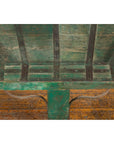Indian 19th Century Green Painted Wood Bullock Cart Made into a Coffee Table-8. Asian & Chinese Furniture, Art, Antiques, Vintage Home Décor for sale at FEA Home