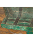 Indian 19th Century Green Painted Wood Bullock Cart Made into a Coffee Table-9. Asian & Chinese Furniture, Art, Antiques, Vintage Home Décor for sale at FEA Home