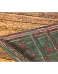 Rustic Coffee Table with Red and Green Lacquer, Turned Baluster Legs and Iron-14. Asian & Chinese Furniture, Art, Antiques, Vintage Home Décor for sale at FEA Home