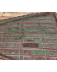Rustic Coffee Table with Red and Green Lacquer, Turned Baluster Legs and Iron-18. Asian & Chinese Furniture, Art, Antiques, Vintage Home Décor for sale at FEA Home