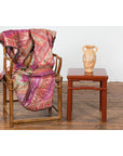Chinese 1900s Qing Dynasty Red Lacquer Stool or Table with Humpback Stretchers-2. Asian & Chinese Furniture, Art, Antiques, Vintage Home Décor for sale at FEA Home