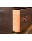 Dark Brown Antique Wooden Tansu Dresser Chest-16. Asian & Chinese Furniture, Art, Antiques, Vintage Home Décor for sale at FEA Home