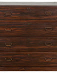 Dark Brown Antique Wooden Tansu Dresser Chest-1. Asian & Chinese Furniture, Art, Antiques, Vintage Home Décor for sale at FEA Home