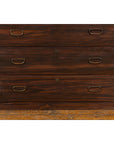 Dark Brown Antique Wooden Tansu Dresser Chest-7. Asian & Chinese Furniture, Art, Antiques, Vintage Home Décor for sale at FEA Home
