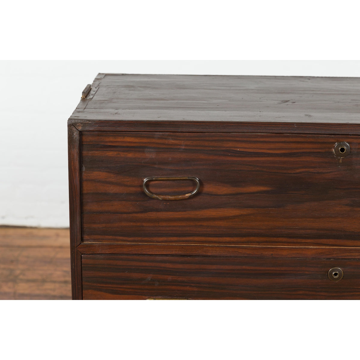 Dark Brown Antique Wooden Tansu Dresser Chest-9. Asian & Chinese Furniture, Art, Antiques, Vintage Home Décor for sale at FEA Home