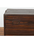 Dark Brown Antique Wooden Tansu Dresser Chest-9. Asian & Chinese Furniture, Art, Antiques, Vintage Home Décor for sale at FEA Home
