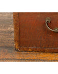 Antique Chinese Leather Trunk with Brass Hardware-18. Asian & Chinese Furniture, Art, Antiques, Vintage Home Décor for sale at FEA Home