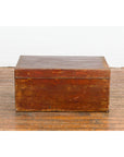Antique Chinese Leather Trunk with Brass Hardware-19. Asian & Chinese Furniture, Art, Antiques, Vintage Home Décor for sale at FEA Home