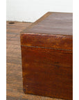 Antique Chinese Leather Trunk with Brass Hardware-9. Asian & Chinese Furniture, Art, Antiques, Vintage Home Décor for sale at FEA Home