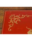 Vintage Chinese Red Lacquer Blanket Chest with Bat, Guardian Lion, Cloud Motifs-13. Asian & Chinese Furniture, Art, Antiques, Vintage Home Décor for sale at FEA Home