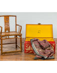 Vintage Chinese Red Lacquer Blanket Chest with Bat, Guardian Lion, Cloud Motifs-15. Asian & Chinese Furniture, Art, Antiques, Vintage Home Décor for sale at FEA Home