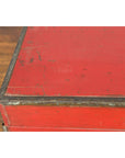 Chinese Qing Dynasty Period 19th Century Red Lacquer Trunk with Metal Edging-12. Asian & Chinese Furniture, Art, Antiques, Vintage Home Décor for sale at FEA Home