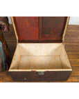 Antique Chinese Wooden Trunk with Ornate Brass Lock-13. Asian & Chinese Furniture, Art, Antiques, Vintage Home Décor for sale at FEA Home