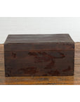 Antique Chinese Wooden Trunk with Ornate Brass Lock-16. Asian & Chinese Furniture, Art, Antiques, Vintage Home Décor for sale at FEA Home