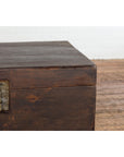 Antique Chinese Wooden Trunk with Ornate Brass Lock-6. Asian & Chinese Furniture, Art, Antiques, Vintage Home Décor for sale at FEA Home