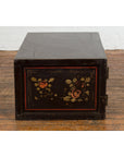 Chinese Late Qing Dynasty Dark Lacquer Low Cabinet with Architecture Motifs-13. Asian & Chinese Furniture, Art, Antiques, Vintage Home Décor for sale at FEA Home