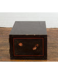 Chinese Late Qing Dynasty Dark Lacquer Low Cabinet with Architecture Motifs-20. Asian & Chinese Furniture, Art, Antiques, Vintage Home Décor for sale at FEA Home