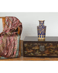 Chinese Late Qing Dynasty Dark Lacquer Low Cabinet with Architecture Motifs-5. Asian & Chinese Furniture, Art, Antiques, Vintage Home Décor for sale at FEA Home