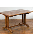19th Century Country Farmhouse Table with Trestle Base and Distressed Finish-2. Asian & Chinese Furniture, Art, Antiques, Vintage Home Décor for sale at FEA Home