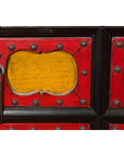 Chinese Qing Dynasty 19th Century Long Polychrome Sideboard with 12 Drawers-11. Asian & Chinese Furniture, Art, Antiques, Vintage Home Décor for sale at FEA Home