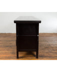 Chinese Qing Dynasty 19th Century Long Polychrome Sideboard with 12 Drawers-18. Asian & Chinese Furniture, Art, Antiques, Vintage Home Décor for sale at FEA Home
