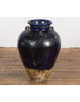 Large Antique 19th Century Thai Cobalt Blue Martaban Jar with Dragon Motif-10. Asian & Chinese Furniture, Art, Antiques, Vintage Home Décor for sale at FEA Home