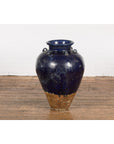 Large Antique 19th Century Thai Cobalt Blue Martaban Jar with Dragon Motif-11. Asian & Chinese Furniture, Art, Antiques, Vintage Home Décor for sale at FEA Home