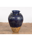 Large Antique 19th Century Thai Cobalt Blue Martaban Jar with Dragon Motif-2. Asian & Chinese Furniture, Art, Antiques, Vintage Home Décor for sale at FEA Home