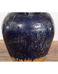 Large Antique 19th Century Thai Cobalt Blue Martaban Jar with Dragon Motif-5. Asian & Chinese Furniture, Art, Antiques, Vintage Home Décor for sale at FEA Home