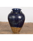 Large Antique 19th Century Thai Cobalt Blue Martaban Jar with Dragon Motif-7. Asian & Chinese Furniture, Art, Antiques, Vintage Home Décor for sale at FEA Home