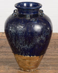 Large Antique 19th Century Thai Cobalt Blue Martaban Jar with Dragon Motif-8. Asian & Chinese Furniture, Art, Antiques, Vintage Home Décor for sale at FEA Home