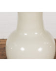 Oversized Chinese Vintage Altar Vase with Blanc de Chine Finish and Flaring Neck-6. Asian & Chinese Furniture, Art, Antiques, Vintage Home Décor for sale at FEA Home