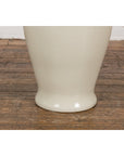 Oversized Chinese Vintage Altar Vase with Blanc de Chine Finish and Flaring Neck-9. Asian & Chinese Furniture, Art, Antiques, Vintage Home Décor for sale at FEA Home