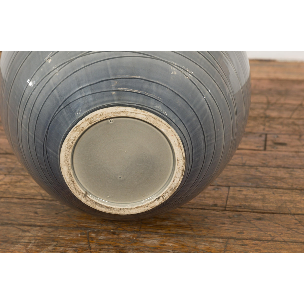 Silver Grey Glazed Ceramic Vase-15. Asian & Chinese Furniture, Art, Antiques, Vintage Home Décor for sale at FEA Home